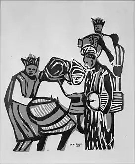 Godfrey A. Okiki, Dance to the Talking Drum, 1963.
