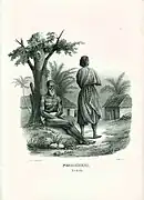 Fakir à Pondichéry, v. 1870