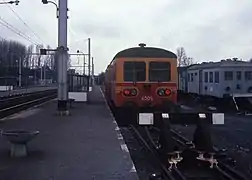 Autorail vers Tubize en 1980.