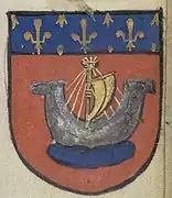 Enluminure du blason de Paris (1514).