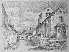 Sur une gravure ancienne,