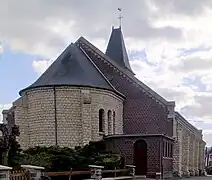 Le chevet de l'église.