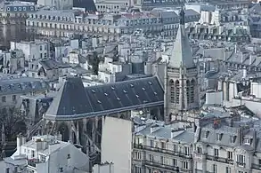 L'église vue de Notre-Dame.