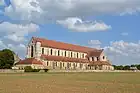 Vue nord-ouest de l'abbatiale.