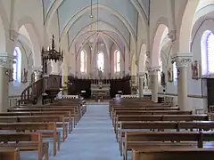 Vue intérieure de la nef