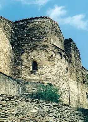 Le chevet roman lombard.