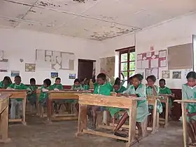 Élèves de l'école primaire publique à Anjozorobe.