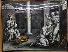 Saint Timothée et saint Apollinaire en prison.