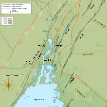 Carte détaillée du site.