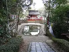 Behind View of Hime no Miya at Ōagata Shrine, February 2021