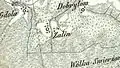 Żalin sur la carte D. G. Reymann (XIXe siècle).