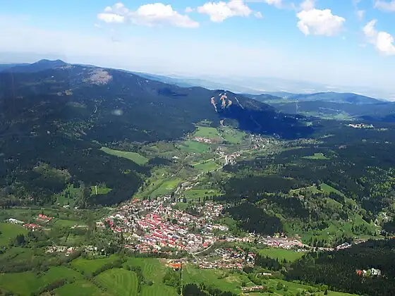 Panorama de Železná Ruda.