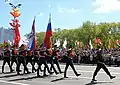 Troupes de la division lors d'un défilé à Minsk en 2015.