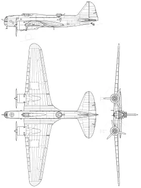 vue en plan de l’avion