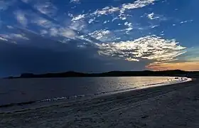 Plage de la baie des Aléoutes.