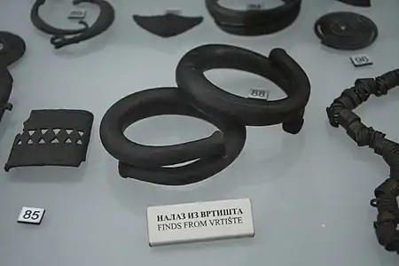 Objets provenant de Vrtište.