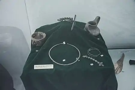 Artéfacts provenant du site de Velika Humska čuka.