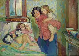 Le matin, la chambre de maman.
