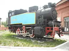 Une locomotive vapeur.