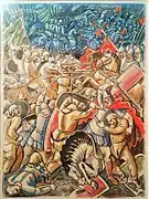 Ivan Padalka (uk), esquisse pour une illustration destinée au Le Dit de la campagne d'Igor, 1928.