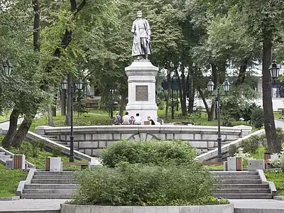 Statue de Sergueï Lazo à Vladivostok.