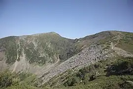 Sommet sans neige en octobre 2001.