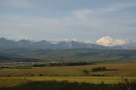 Paysage de la vallée de la Tounka.