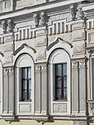 Détail du bâtiment principal de la Descente Boursatski classé.