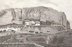 Sur une gravure de Frédéric DuBois de Montperreux.