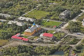 Vue à vol d'oiseau.