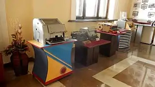 Matériel utilisé dans une gare.