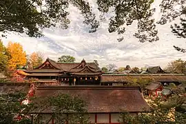 Paysage d'automne au Kitano Tenman-gū