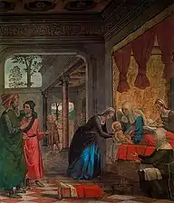 Naissance de la ViergeFresque de la salle capitulaire de la cathédrale de Tolède