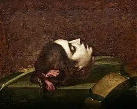 Tête de sainte Catherine d'Alexandrie par Sebastiàn de Llanos y Valdés.