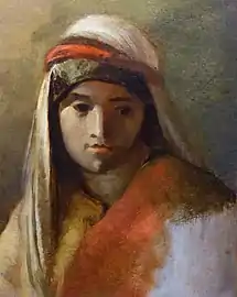 Jeune fille arabe, huile sur toile, musée des Beaux-Arts de Narbonne.