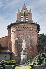 Statut en fonte de Notre-Dame des Missions 1867