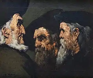 Théodule Ribot Trois vieux juifs .