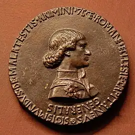 Première médaille de Sigismondo Malatesta 1445, Pisanello - Musée Correr