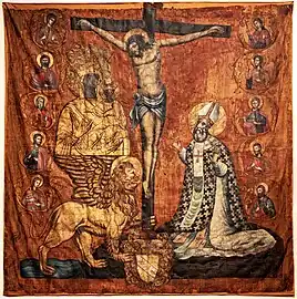 Bannière de dévotion avec les armoiries de Francesco Morosini Musée Correr