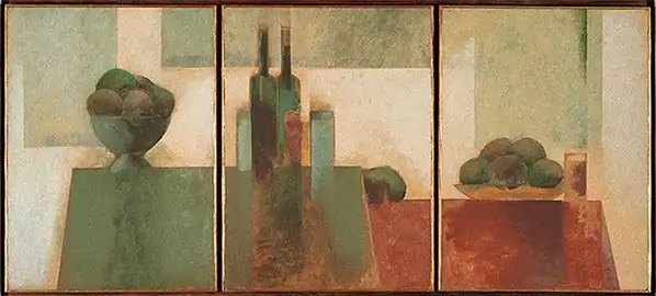 Natureza morta (triptyque), de Carlos Scliar (pt) (1960).