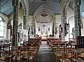 Église Saint-Magloire de Mahalon ː vue intérieure d'ensemble.
