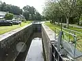 L'écluse de Gouarec, dite écluse de la Villeneuve (écluse n° 140 du canal de Nantes à Brest, situé en fait en Plélauff).