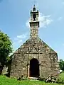 Chapelle Sainte-Brigitte, façade et clocher.