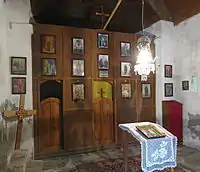 L'iconostase de l'église.