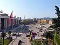 Tirana , capitale européenne de la jeunesse 2022 pour l'Albanie.