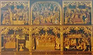 Le retable flamand de la chapelle Notre-Dame-de-Kerdévot : vue d'ensemble.