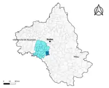 Cassagnes-Bégonhès dans l'intercommunalité en 2020.