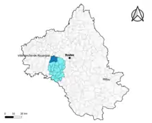 Colombiès dans le canton de Ceor-Ségala en 2020.