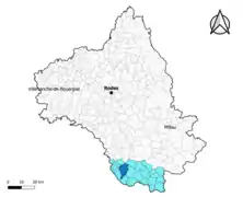 Combret dans l'intercommunalité en 2020.