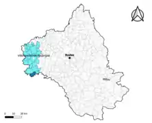 Saint-André-de-Najac dans l'intercommunalité en 2020.